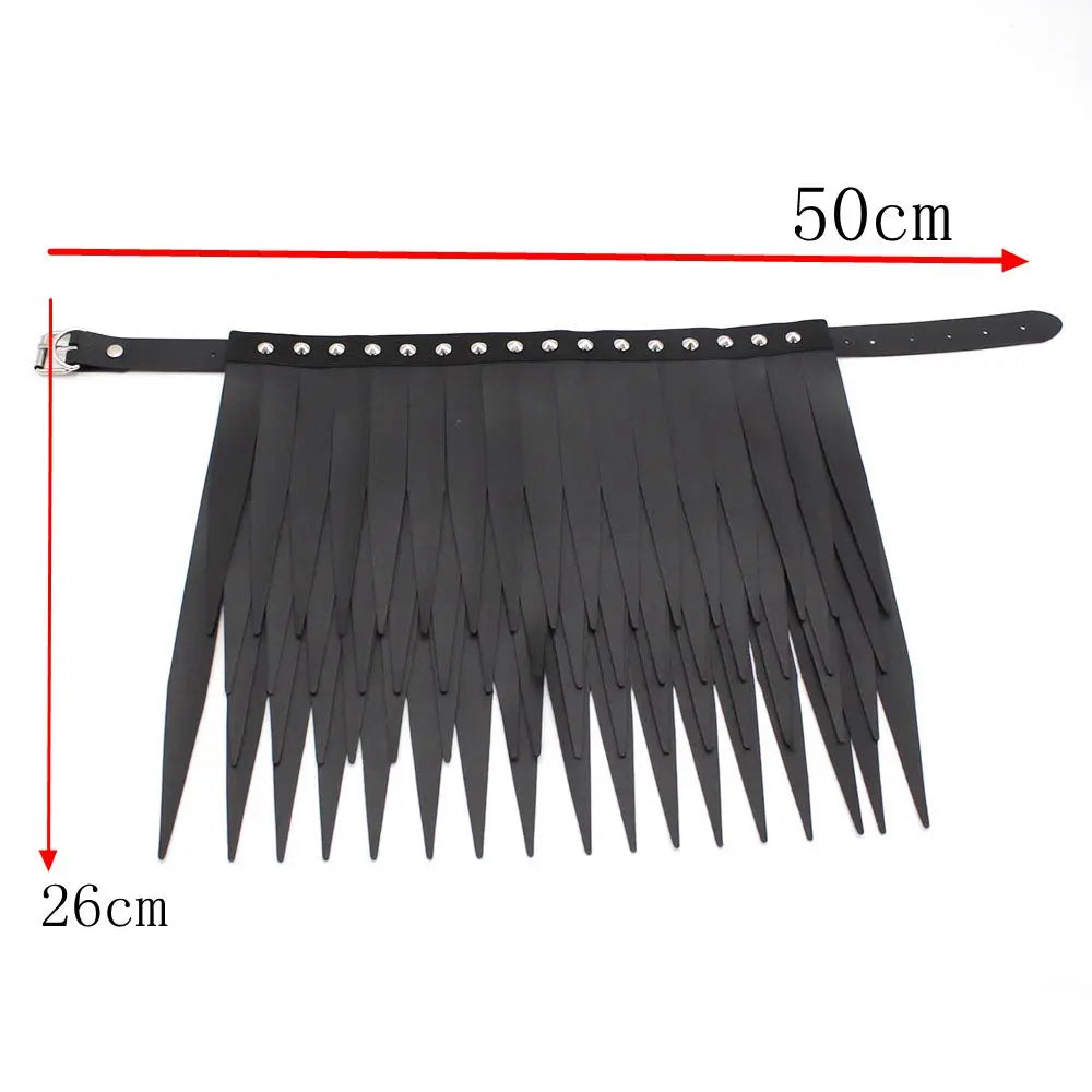 Les Ailes de l’Exil — Collier Gothique à Franges Noires