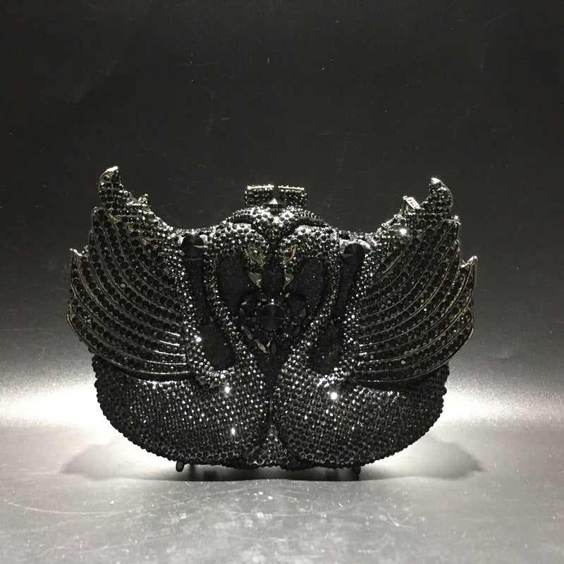 Minaudière Cygne de Cristal – Élégance Nocturne