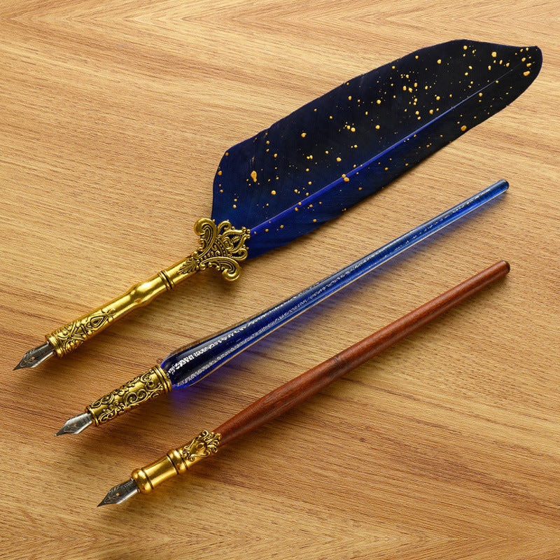 Coffret de Calligraphie Occulte – Plume Ancienne & Sceau