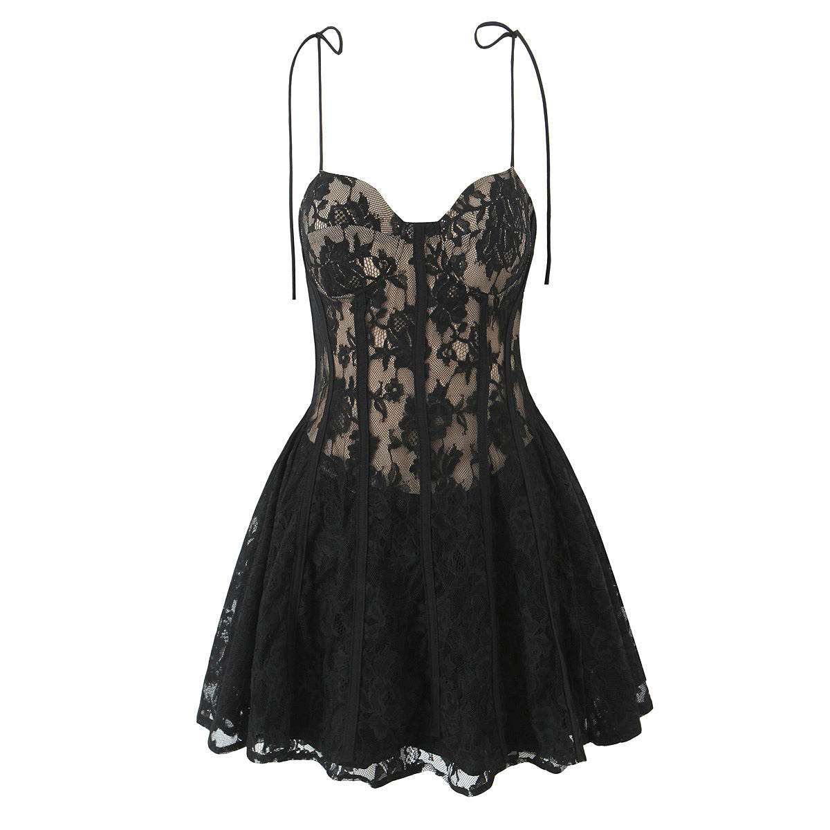 Robe Nocturne du Chapiteau — Dentelle Noire