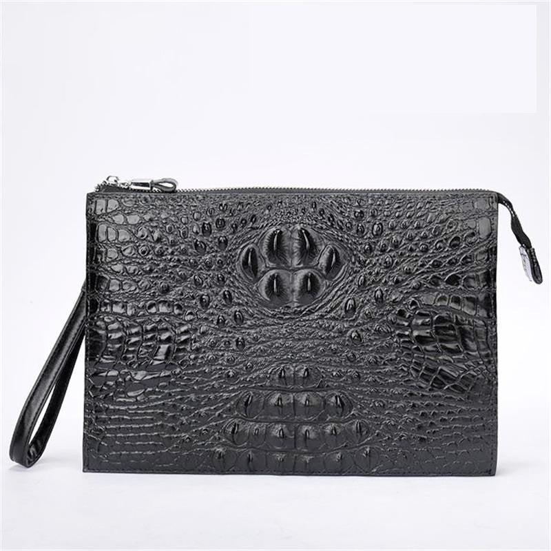 Pochette Homme en Cuir Croco – Dandy des Ombres