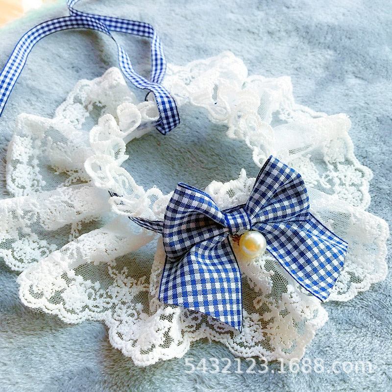 Le Col de la Petite Héritière — Collier en Dentelle pour Chat & Chien