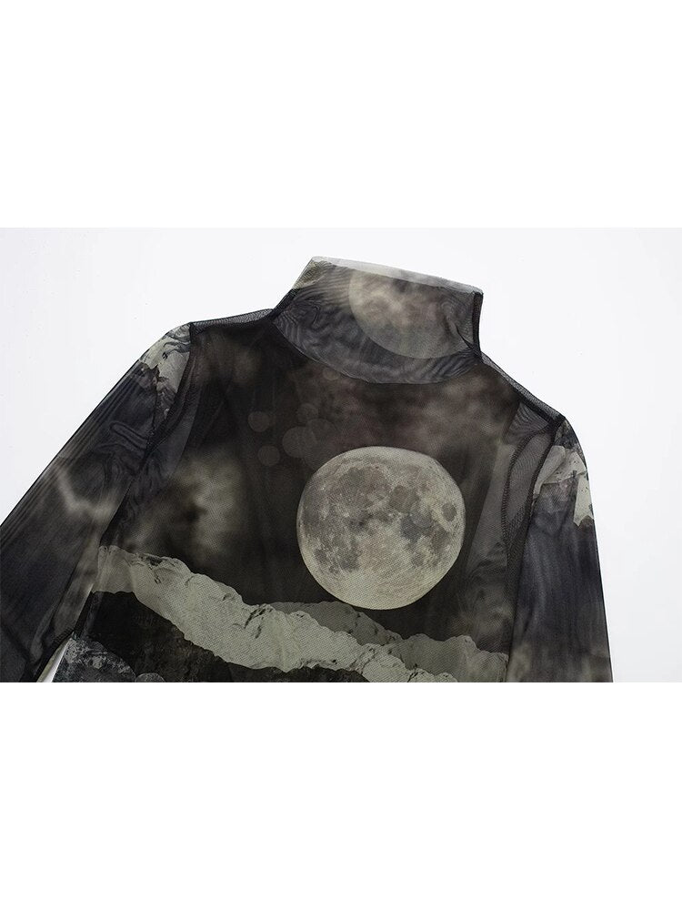 🌕 Sous la Pleine Lune — Robe Longue Mystique