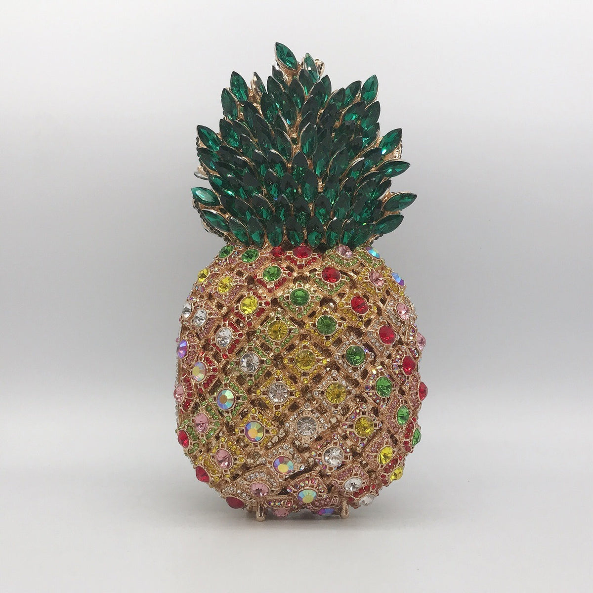 Minaudière Ananas Cristallisée – Sac Bijou de Soirée