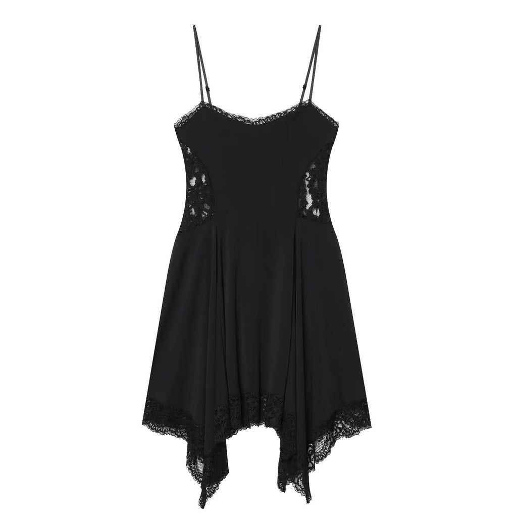 Robe Nocturne en Dentelle Noire – Shadow Lace