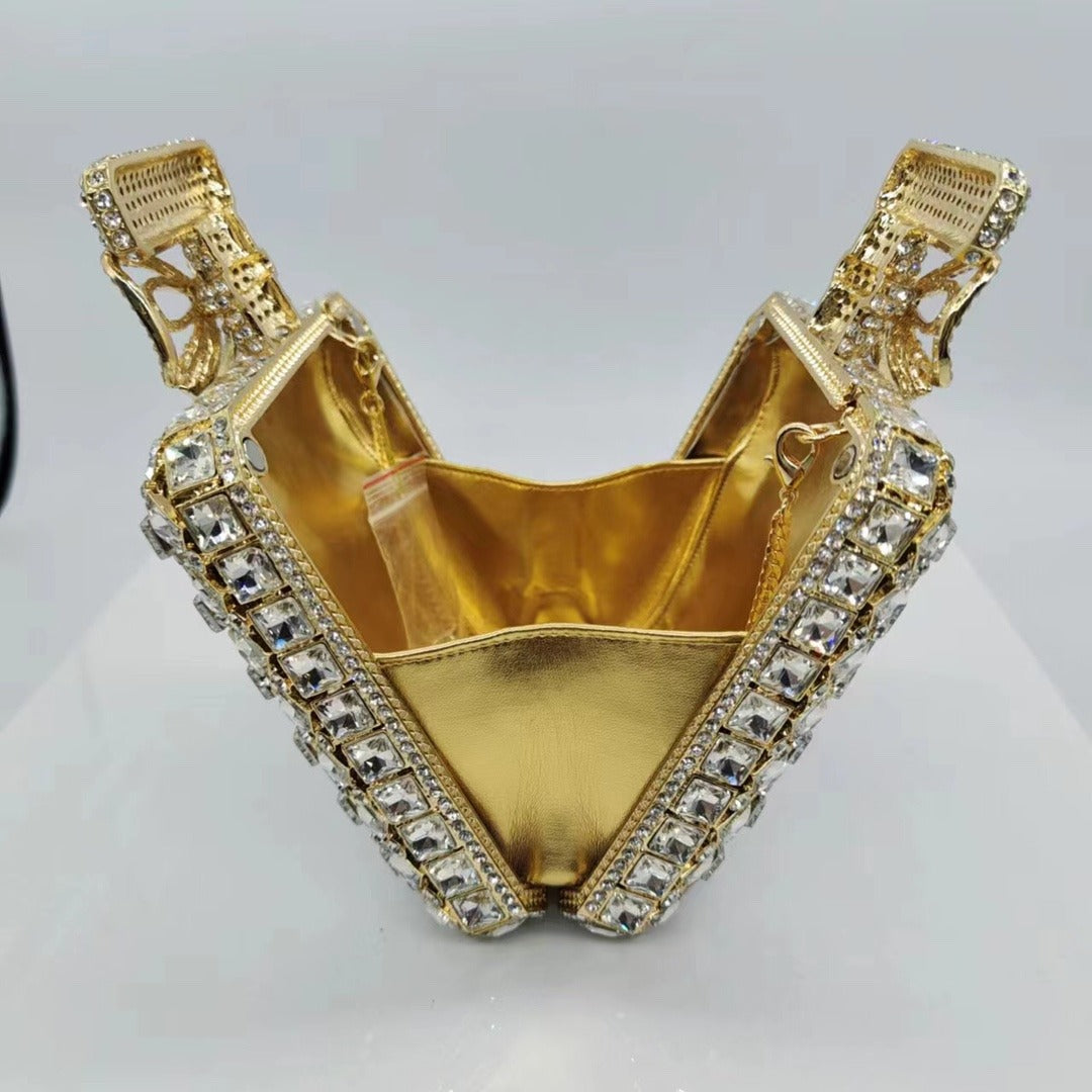 Minaudière Flacon de Minuit – Sac bijou en cristaux