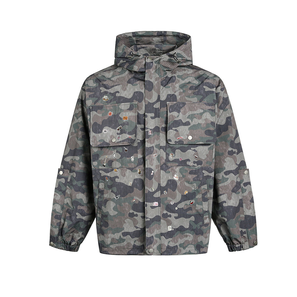 Veste camouflage à capuche – Homme de l’Ombre