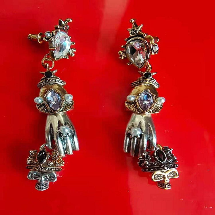 Les Mains de l’Ombre — Boucles d’Oreilles Gothiques