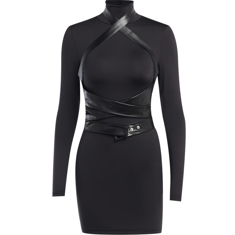 Robe Noire Étreinte des Ombres – Anges Déchus