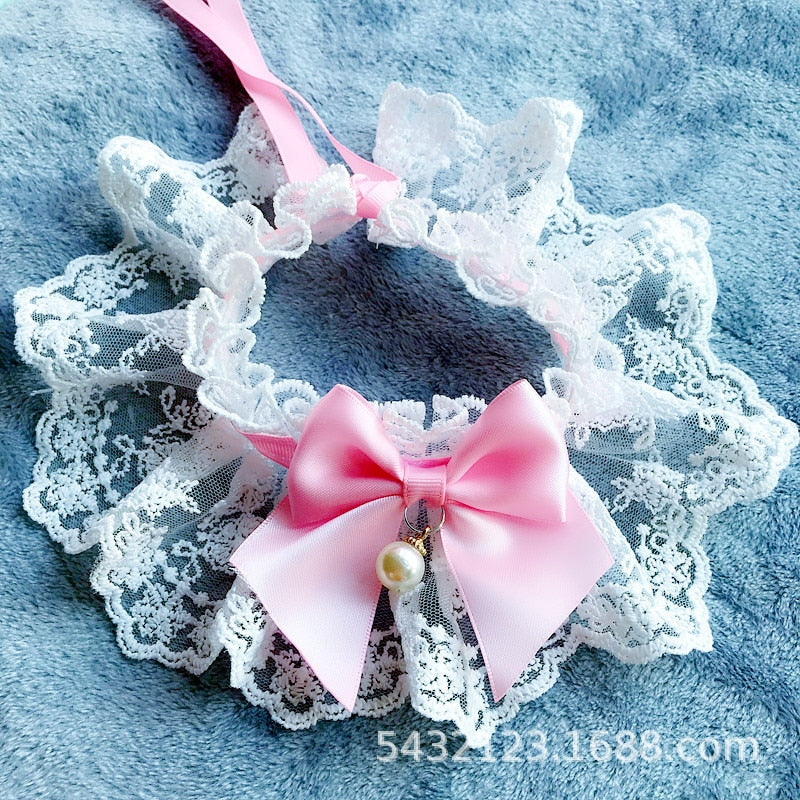 Le Col de la Petite Héritière — Collier en Dentelle pour Chat & Chien