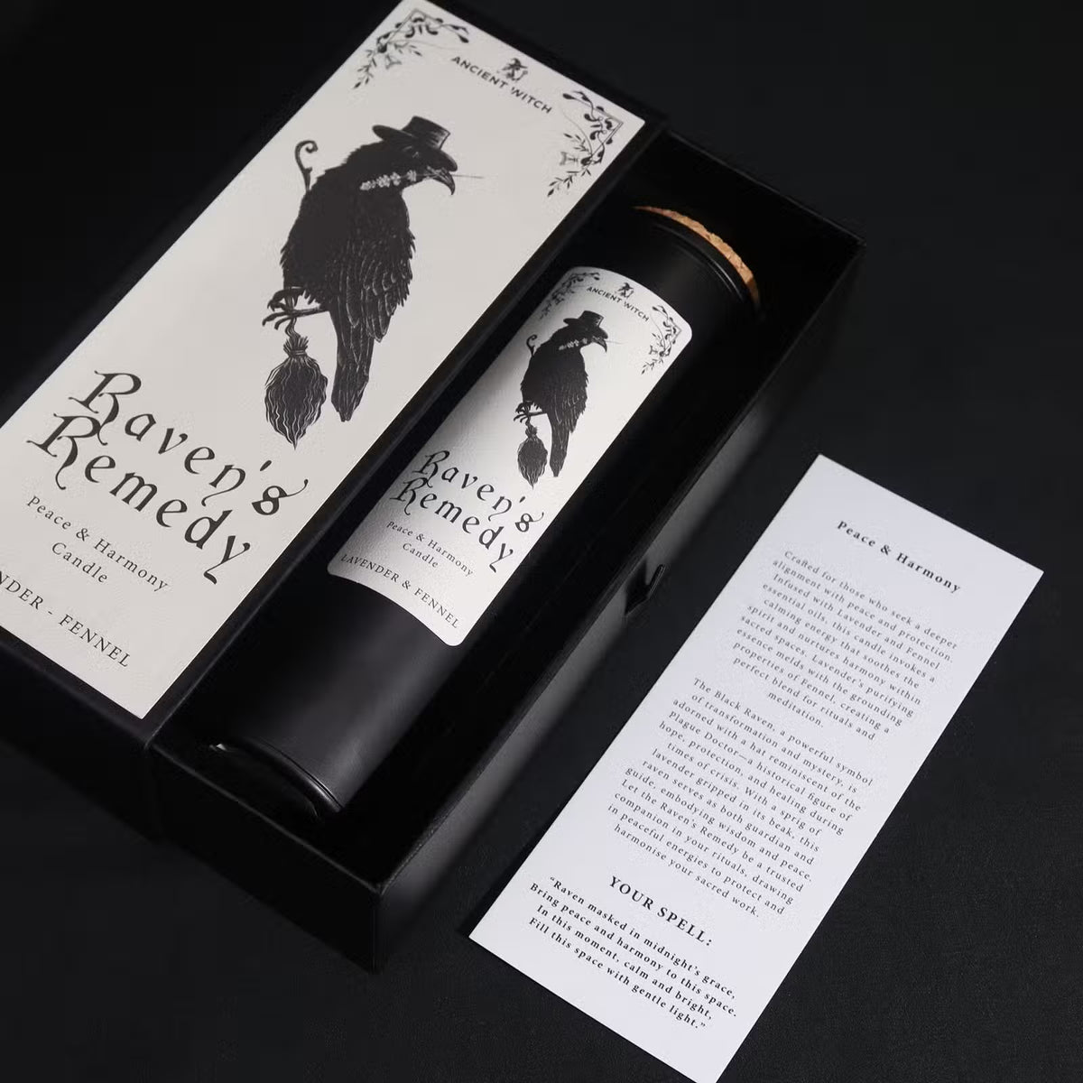 Raven’s Remedy – Bougie de Paix & Harmonie