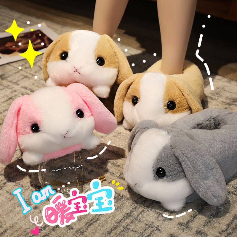 Chaussons Hamster en Peluche – Douceur Cocooning