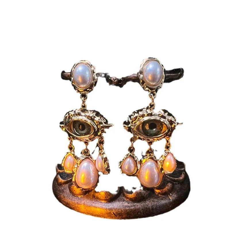 L’Œil de l’Oracle — Boucles d’Oreilles Baroques