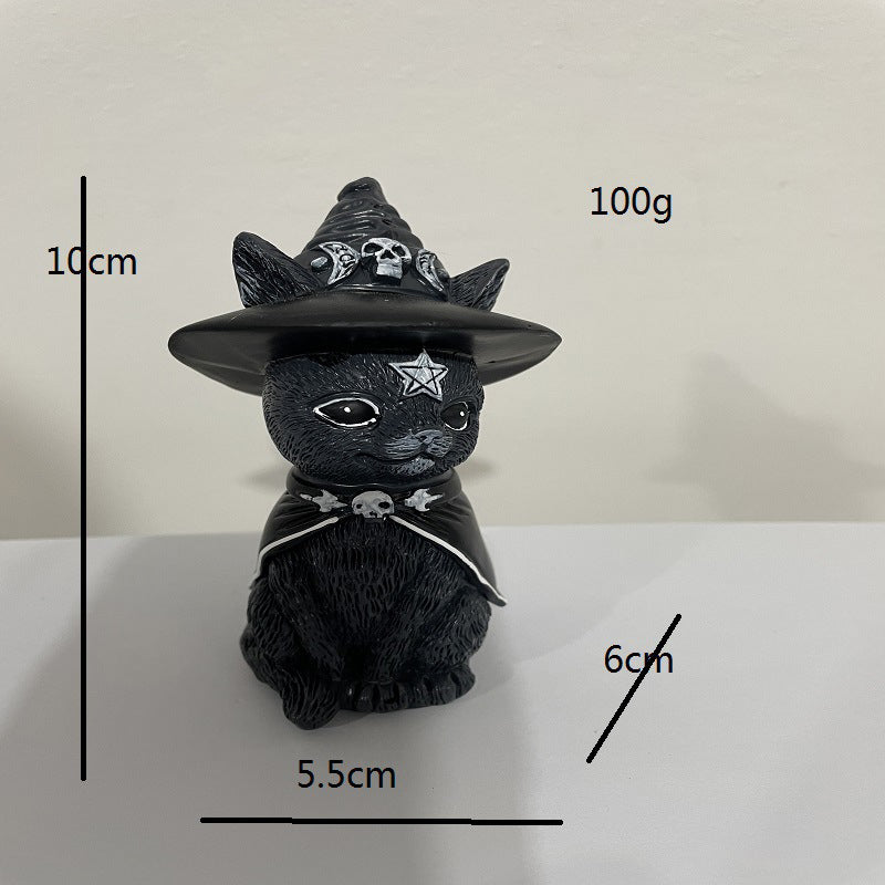 Les Familiers Enchantés — Figurines Chats Sorciers en Résine