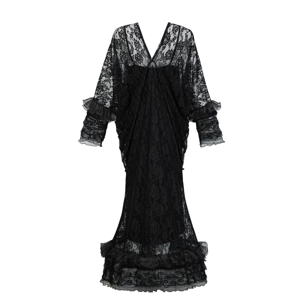 Robe Spectrale Victorienne avec Voile – Blanche ou Noire