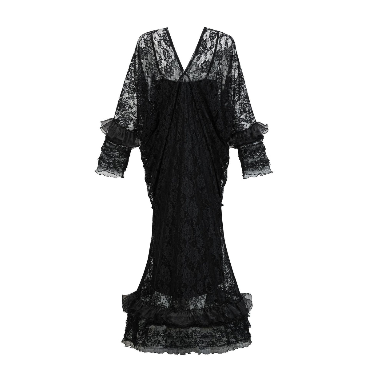 Robe Spectrale Victorienne avec Voile – Blanche ou Noire