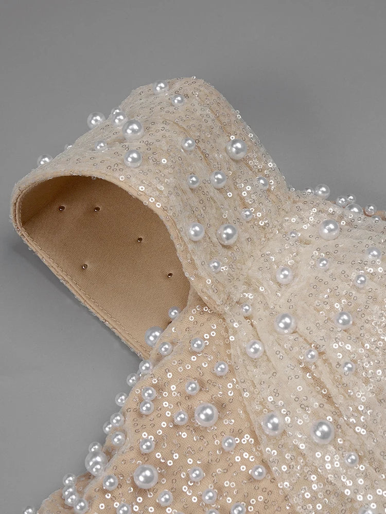 Robe Sirène Nacrée – Perles & Éclats de Givre