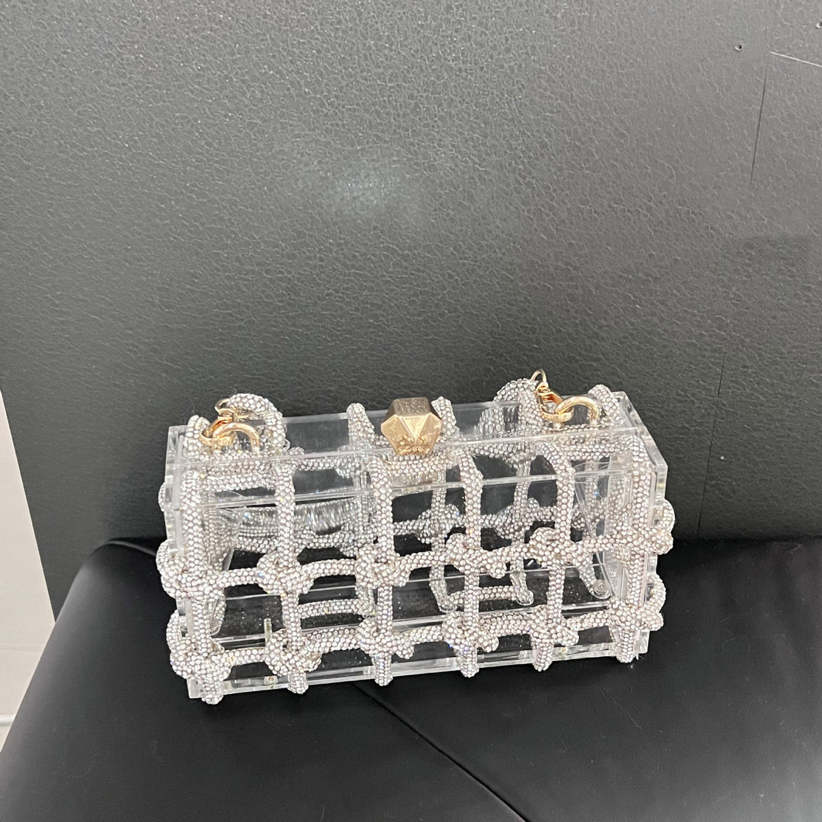 Sac Cristal des Profondeurs – Minaudière Tressée Sirène