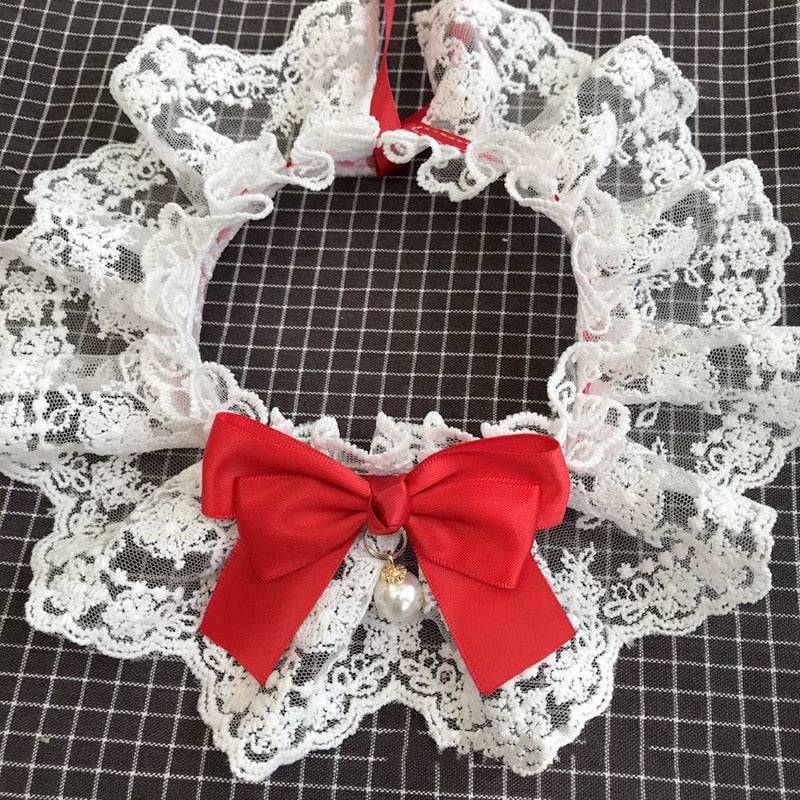 Le Col de la Petite Héritière — Collier en Dentelle pour Chat & Chien