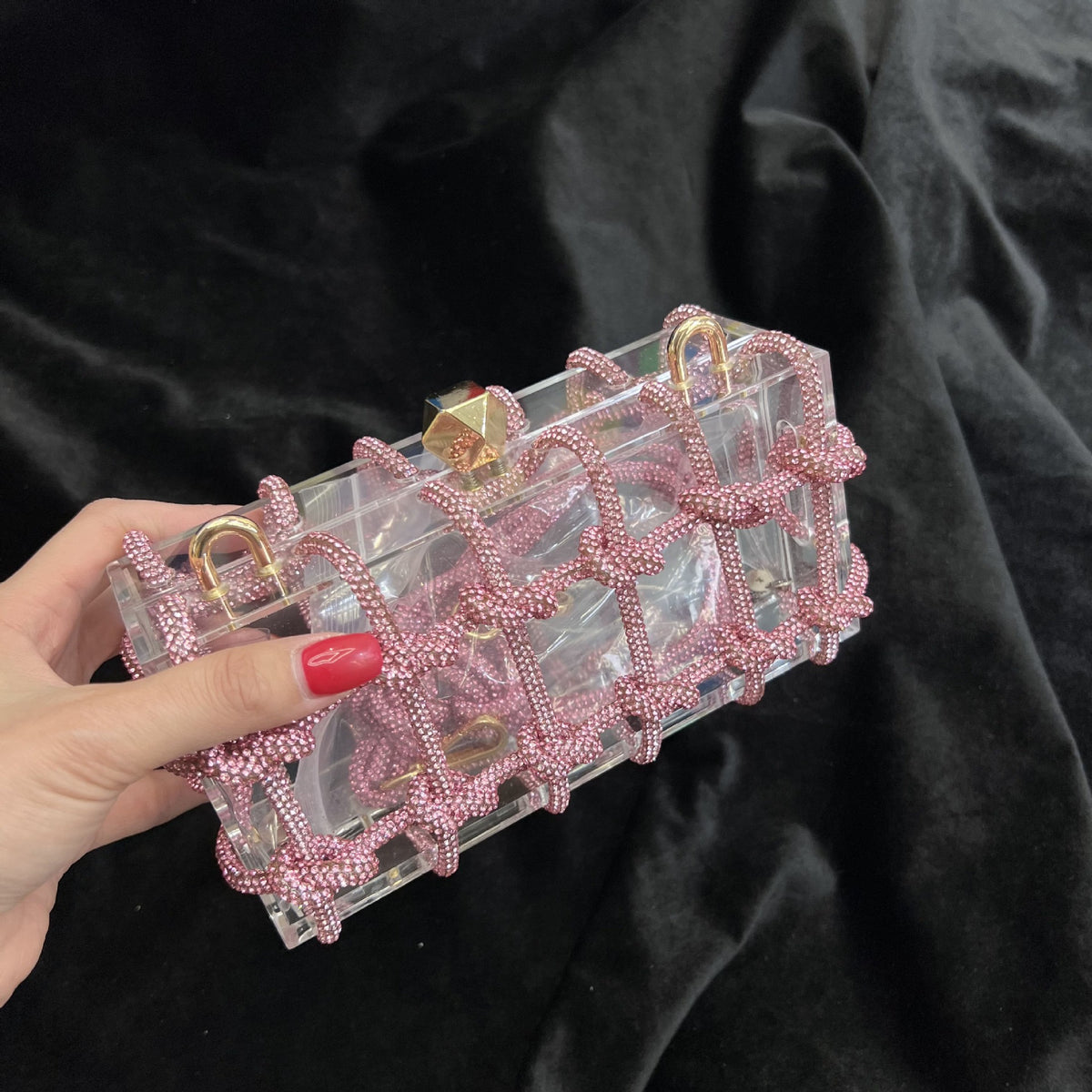 Sac Cristal des Profondeurs – Minaudière Tressée Sirène