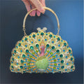 Minaudière Paon Baroque – Éclat de Cristal