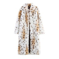 Manteau long en fausse fourrure imprimé félin – Reine Sauvage