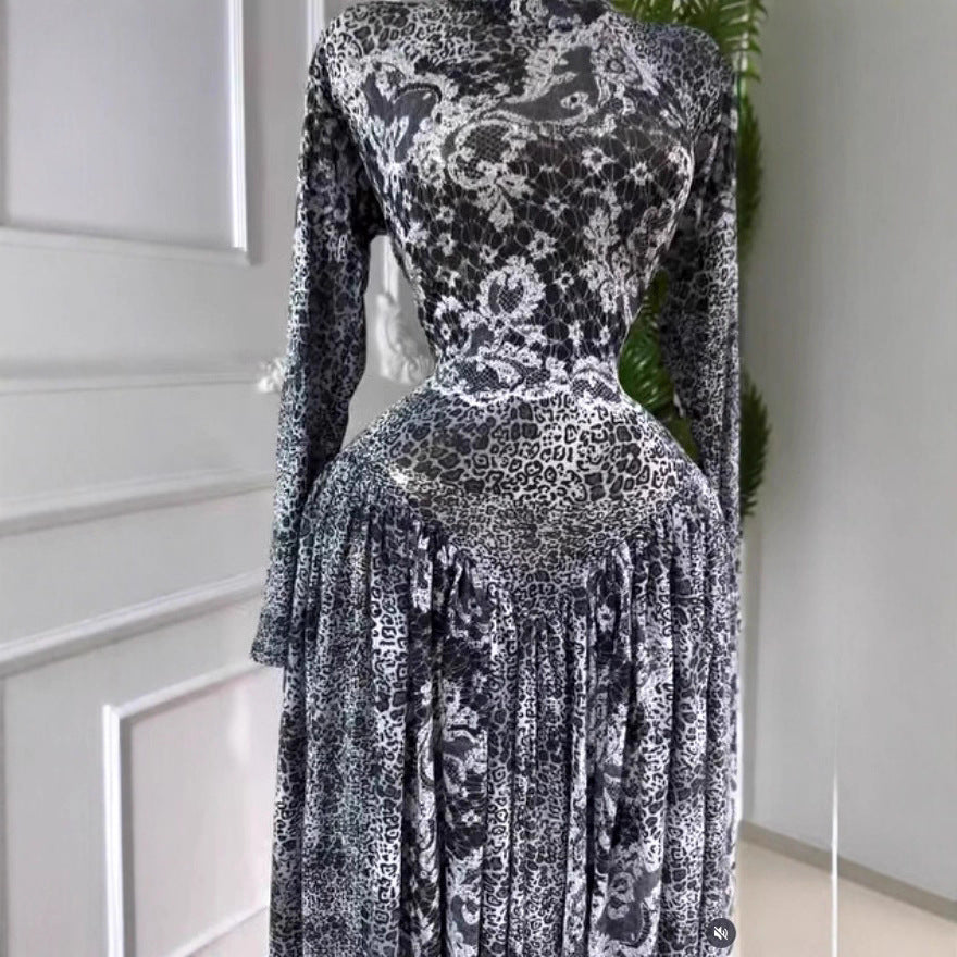 Robe Longue Gypsy Nocturne – Dentelle d’Ombre