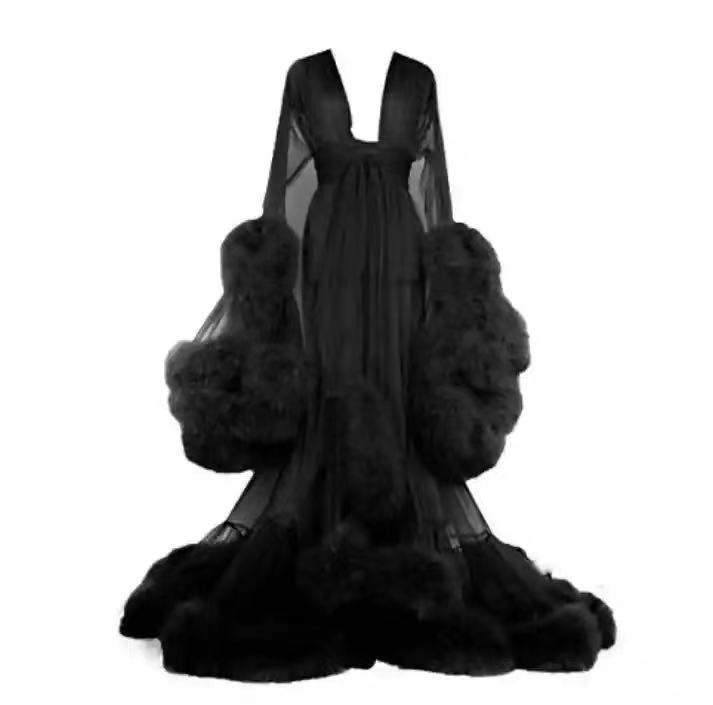 "Midnight Embrace" Long Gothic Negligee