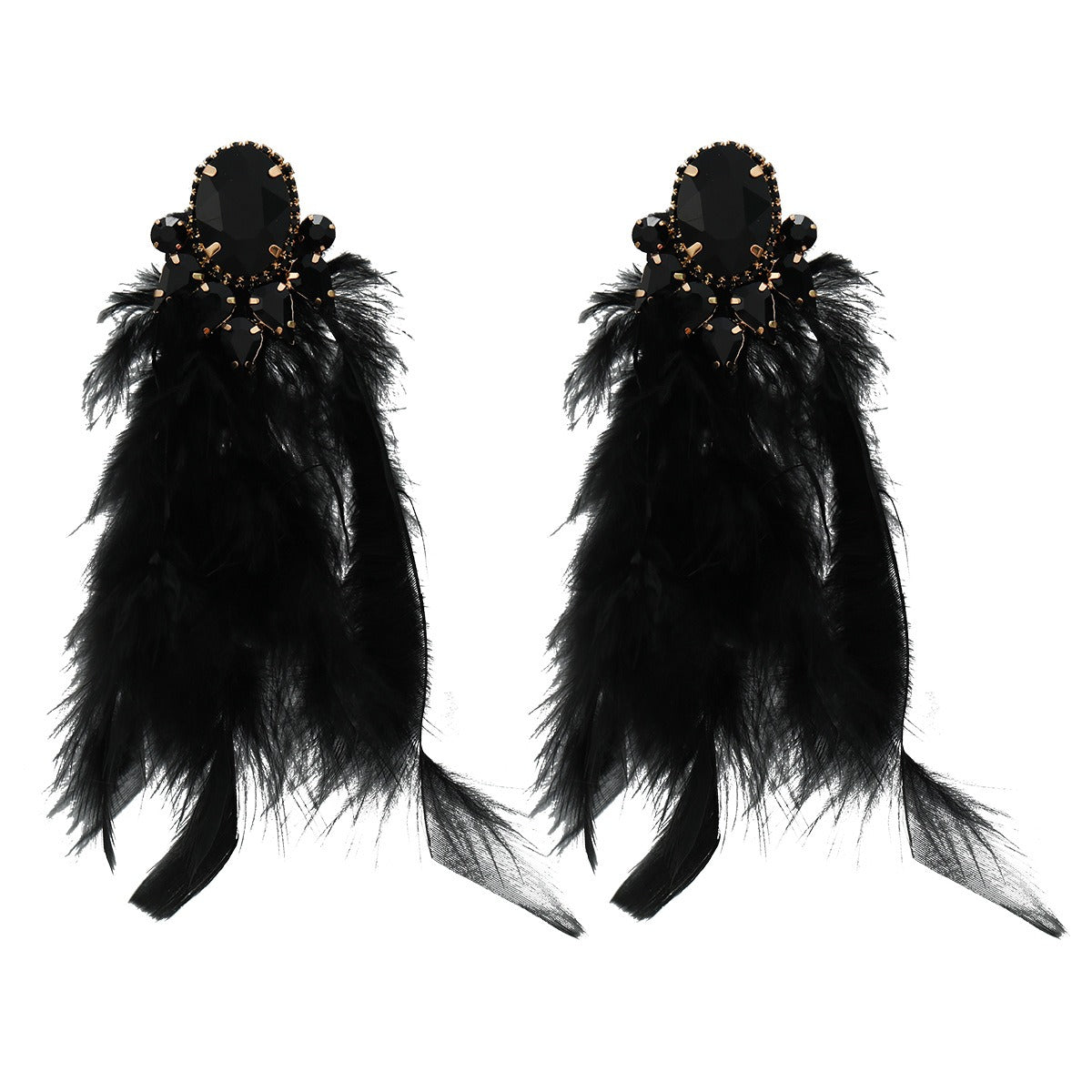 Boucles d’Oreilles Plumes Rituel de Bourbon Street
