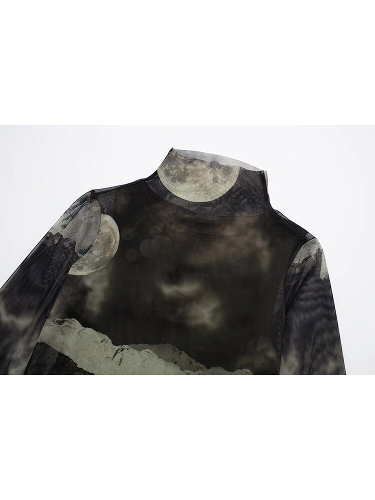 🌕 Sous la Pleine Lune — Robe Longue Mystique