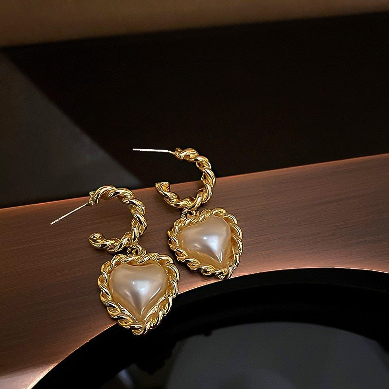 Le Cœur de la Marquise – Boucles d’Oreilles Baroques