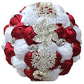 Bouquet de Mariée Éternel – Roses, Cristaux & Strass