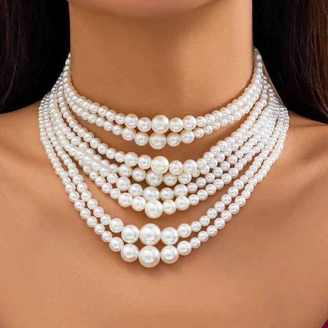 Collier de la Souveraine des Glaces – Perles Baroques