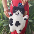 Sac bandoulière Chat Noir & Blanc – Stacy, le Familier Malicieux