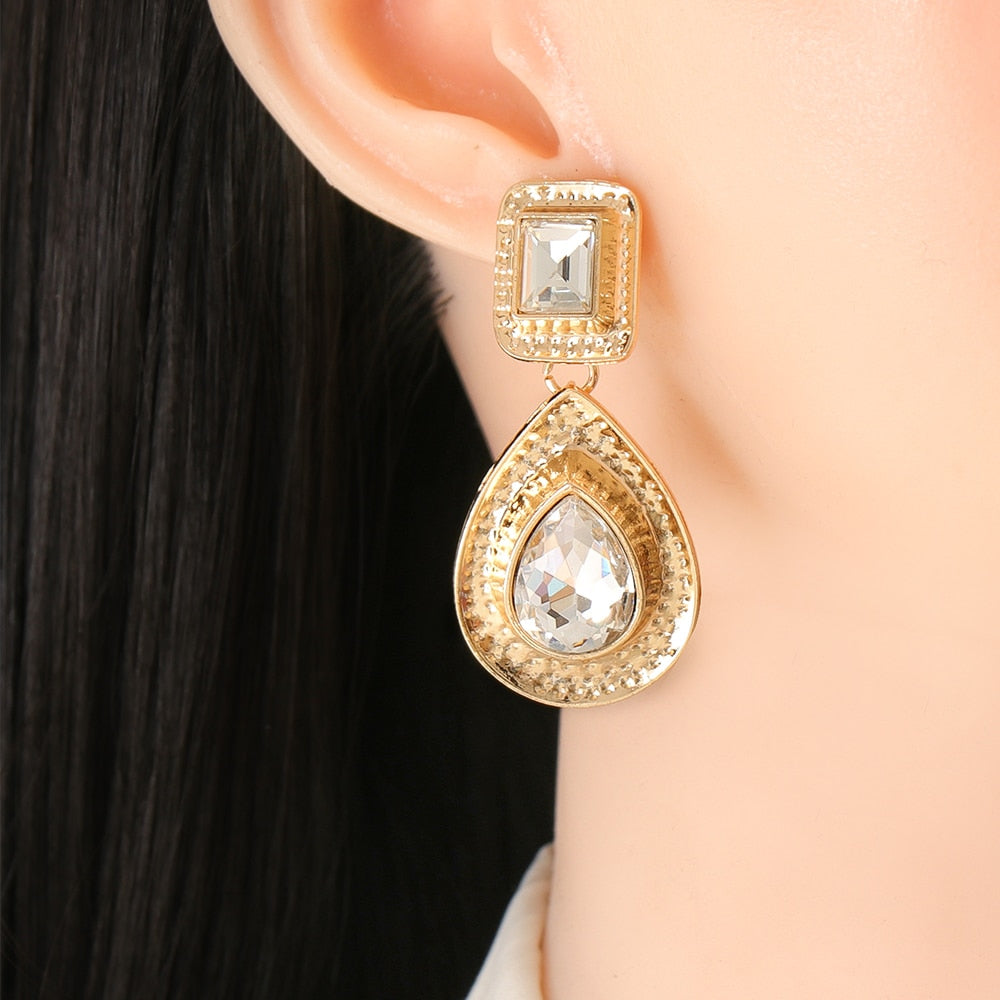 Les Larmes de la Diseuse de Bonne Aventure — Boucles d’Oreilles Cristal