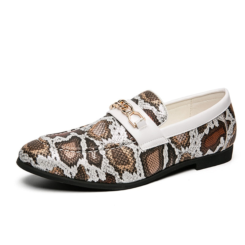 Mocassins Reptile du Dandy Noir –