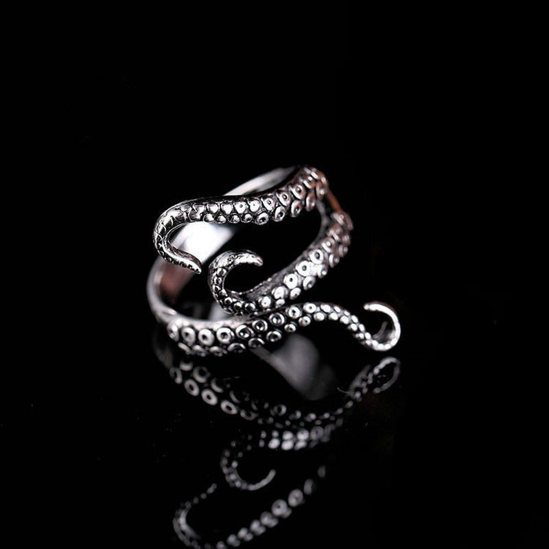 L’Étreinte des Abysses — Bague Tentacules