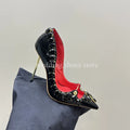 Escarpins Reine Noire – Cristaux Baroques & Talons aiguilles