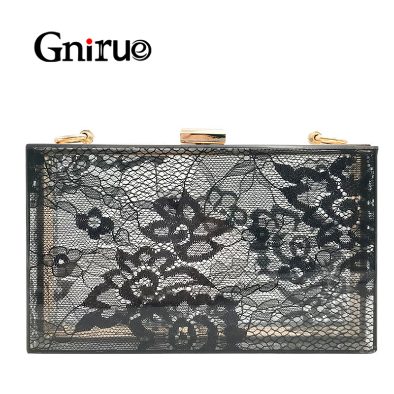 Minaudière Voile Funèbre – Dentelle Noire