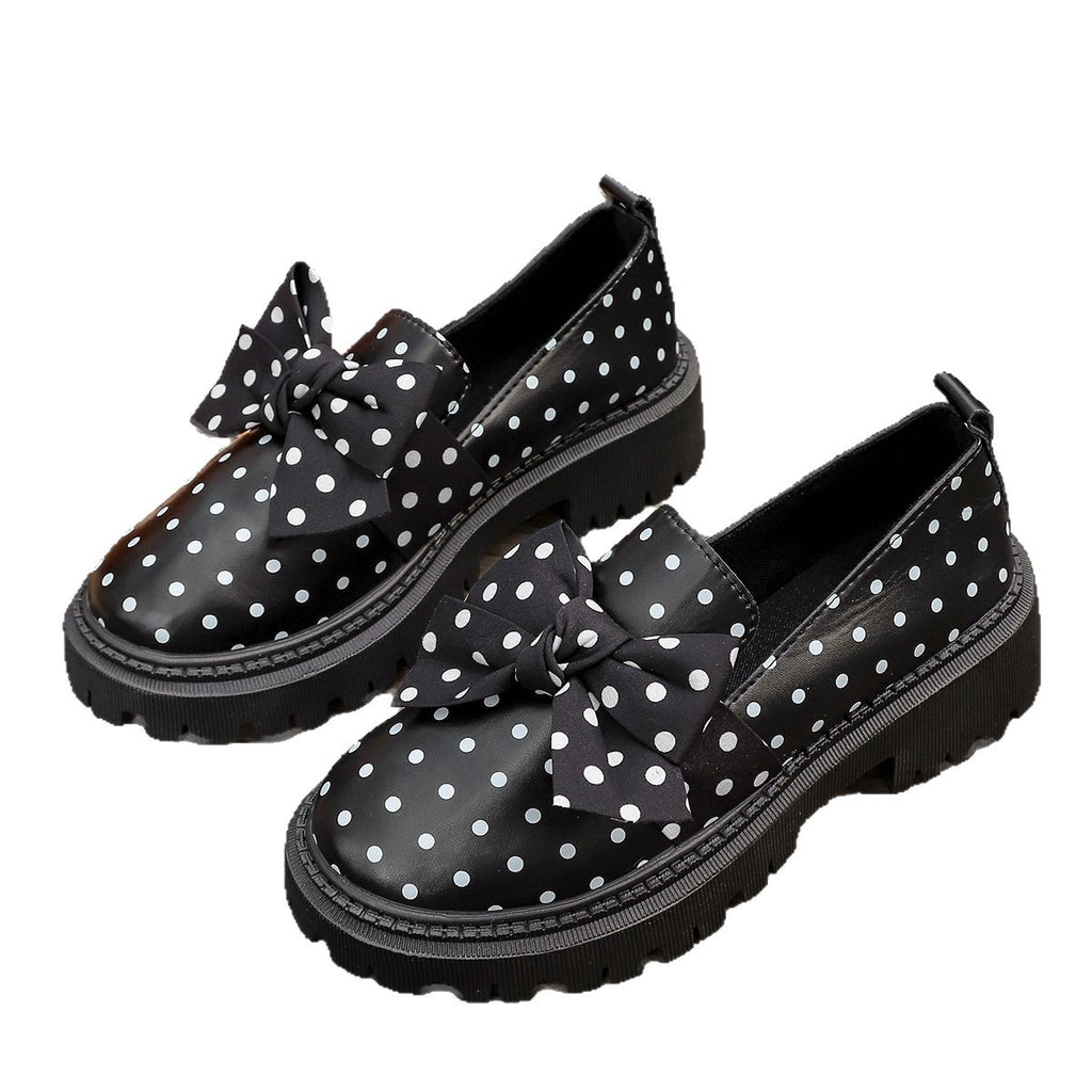Mocassins Arlequin Nocturne – Pois & Nœud