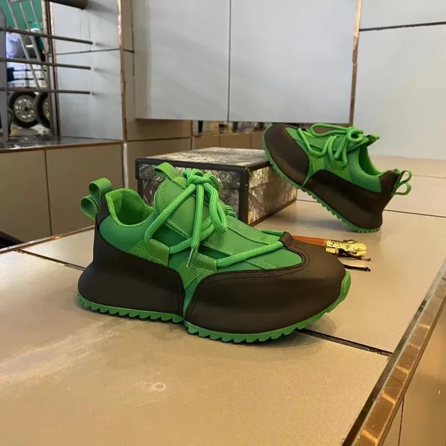 Sneakers Venom – Plateforme Urbaine Noire & Verte