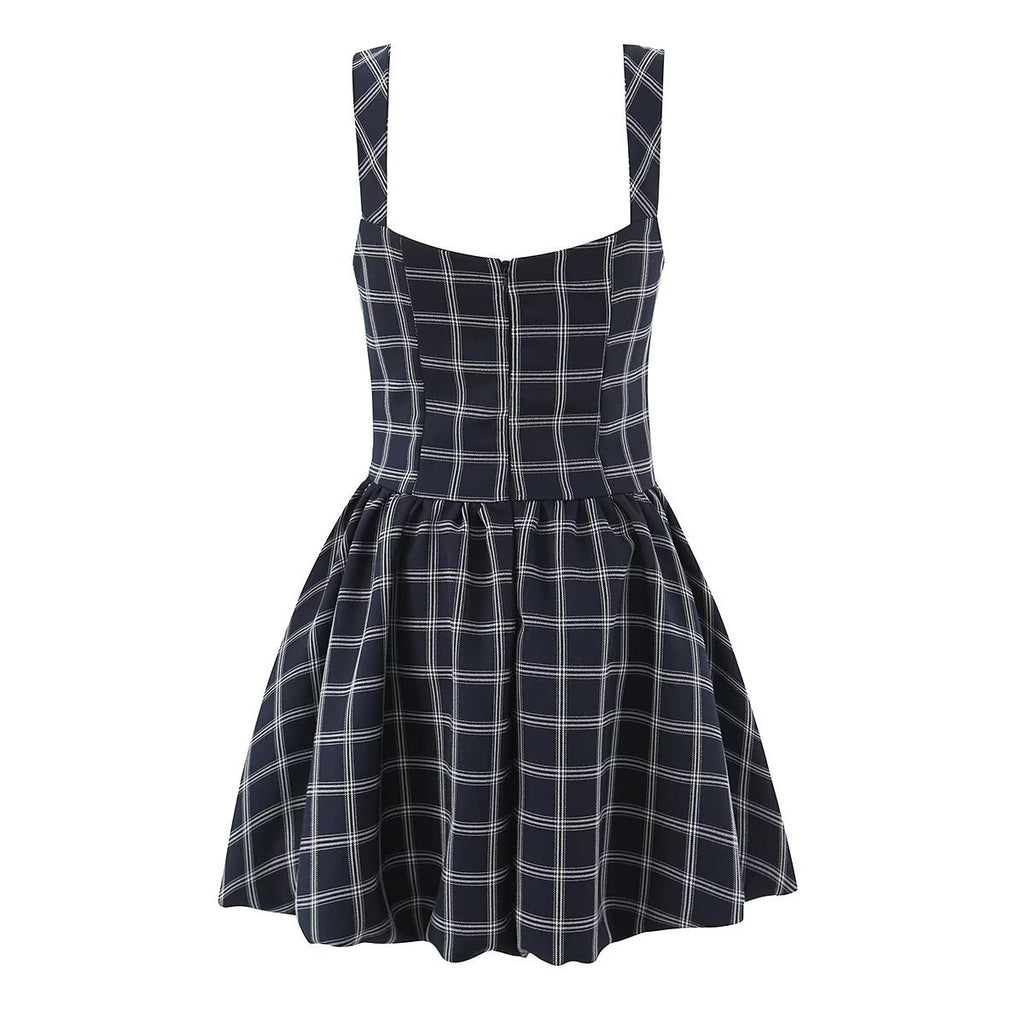 Robe Tartan Rétro – Cirque des Ombres 🖤