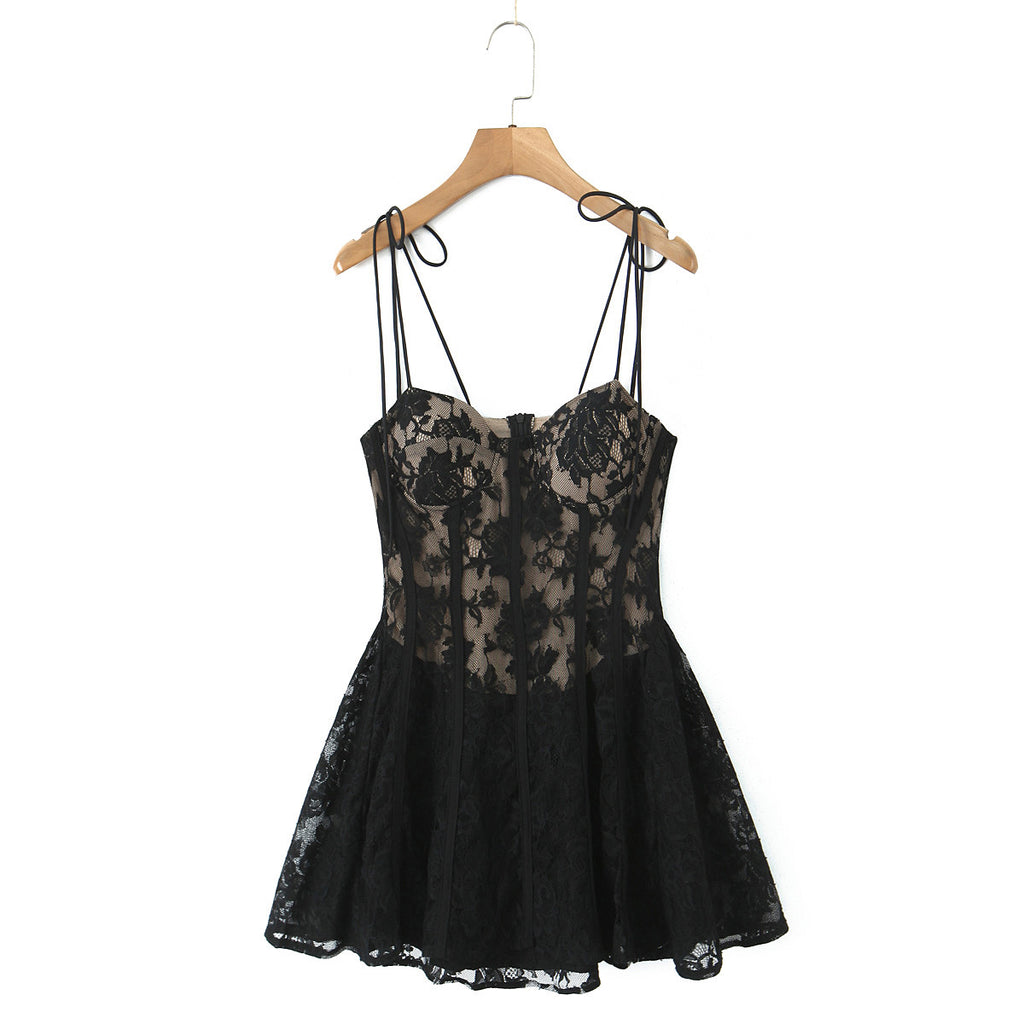 Robe Nocturne du Chapiteau — Dentelle Noire