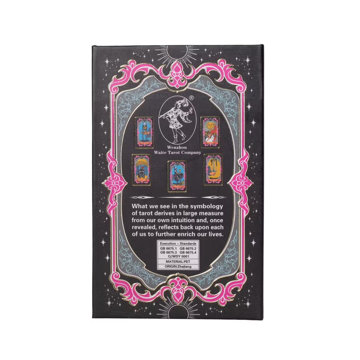 Tarot Doré des Arcanes – Coffret Noir & Or avec Livret