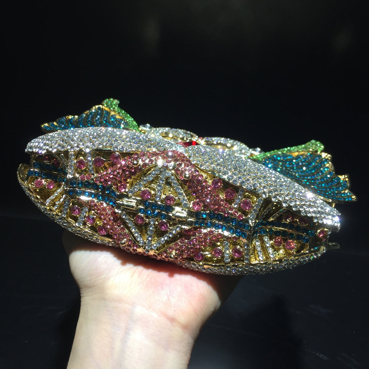 Minaudière Cygne de Cristal – Élégance Nocturne