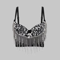 Bustier Écume de Minuit – Perles & Franges ». 🌙🥂