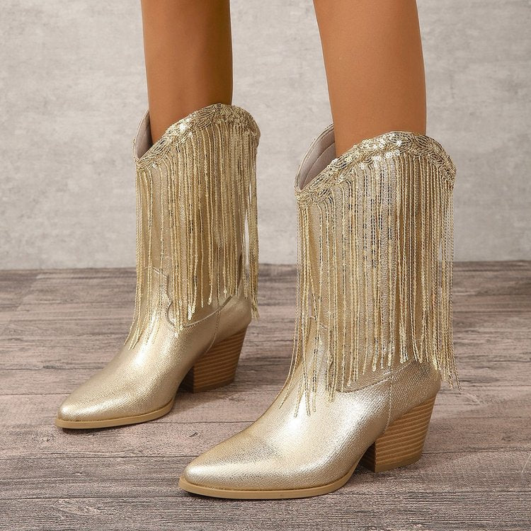 Bottes Western à Franges – Éclat Nomade