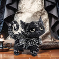 Le Familier des Neiges Noires — Figurine Chat Gothique