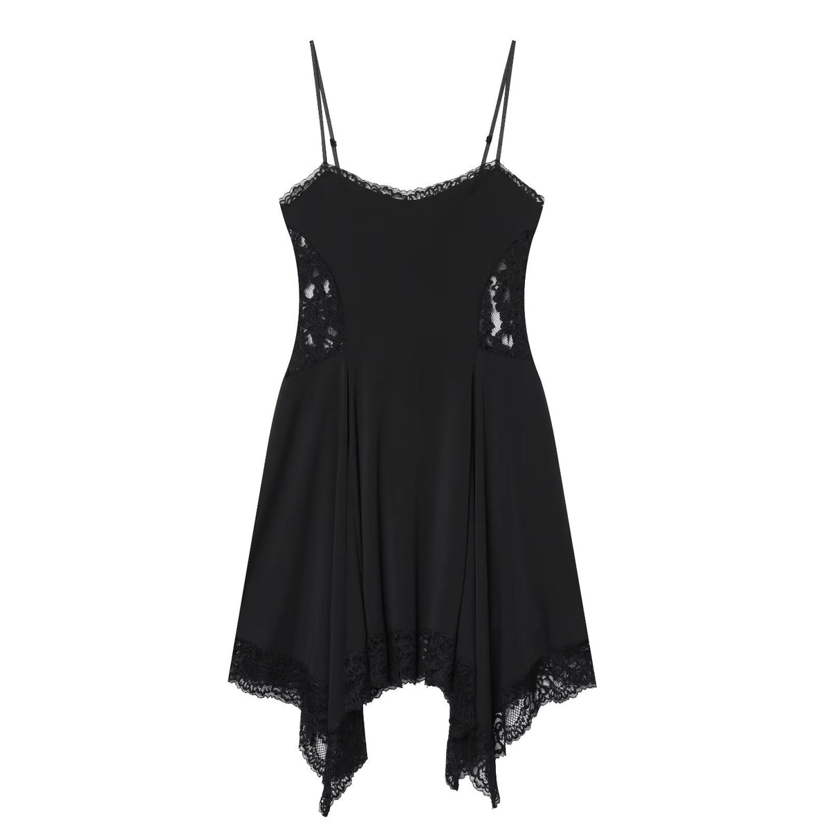 Robe Nocturne en Dentelle Noire – Shadow Lace