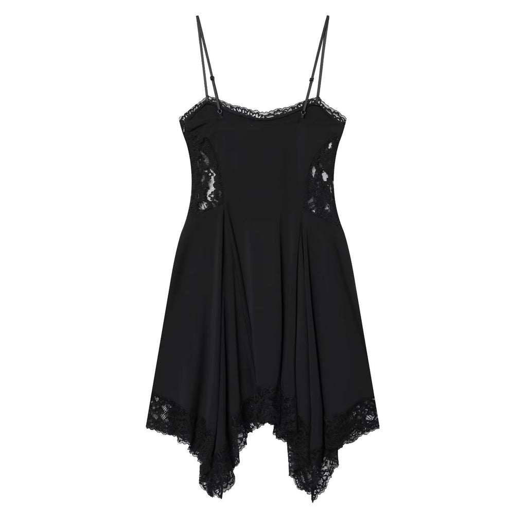 Robe Nocturne en Dentelle Noire – Shadow Lace